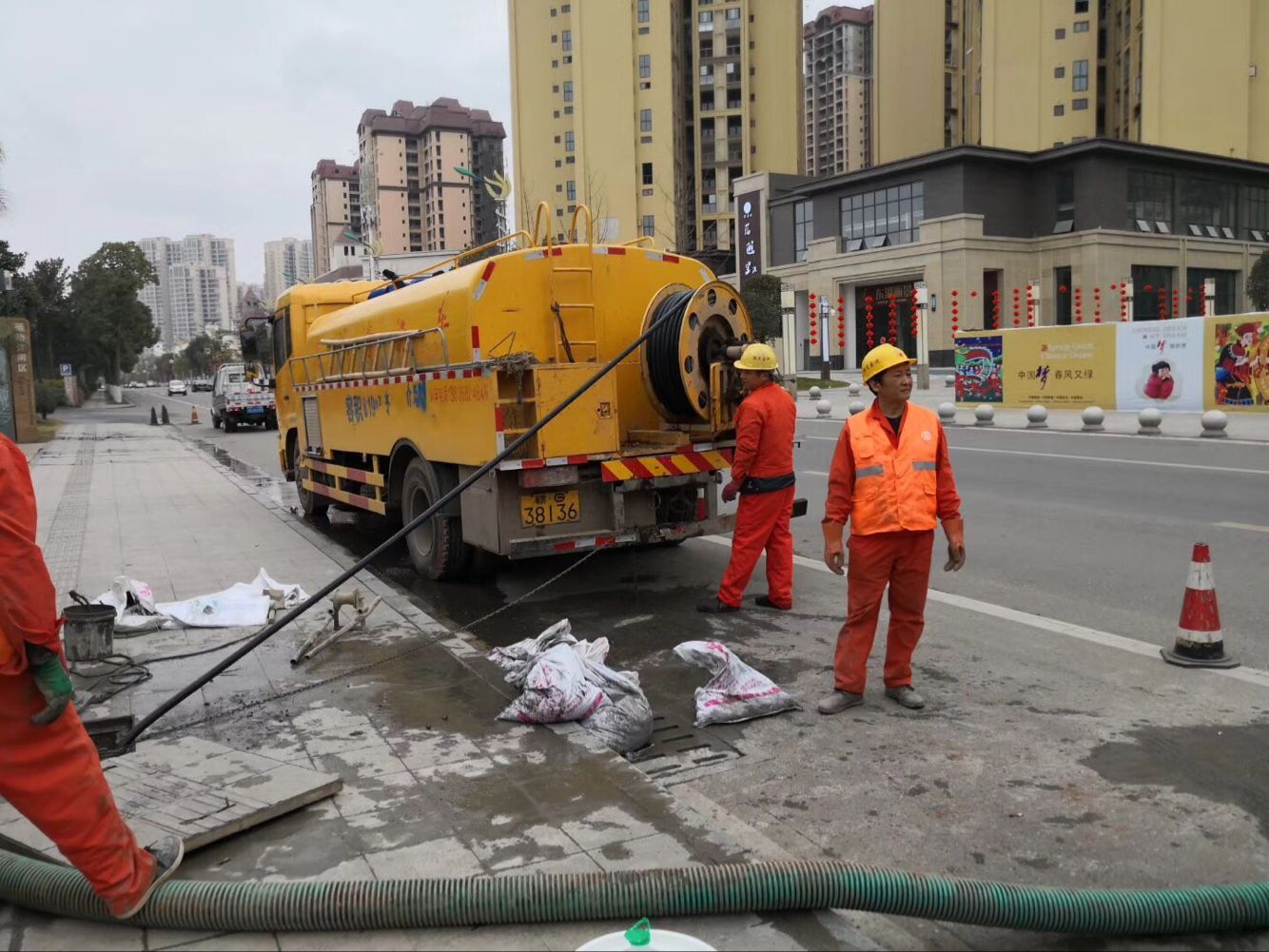 宁晋排污管道清淤-管道清洗